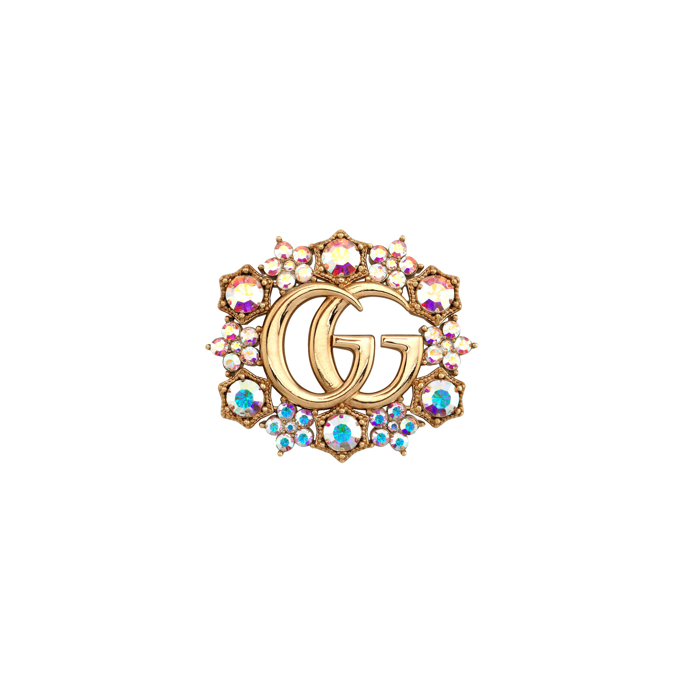 GUCCI GG MARMONT CRYSTAL BROOCH 753794 GUCCI GG MARMONT CRYSTAL BROOCH 753794